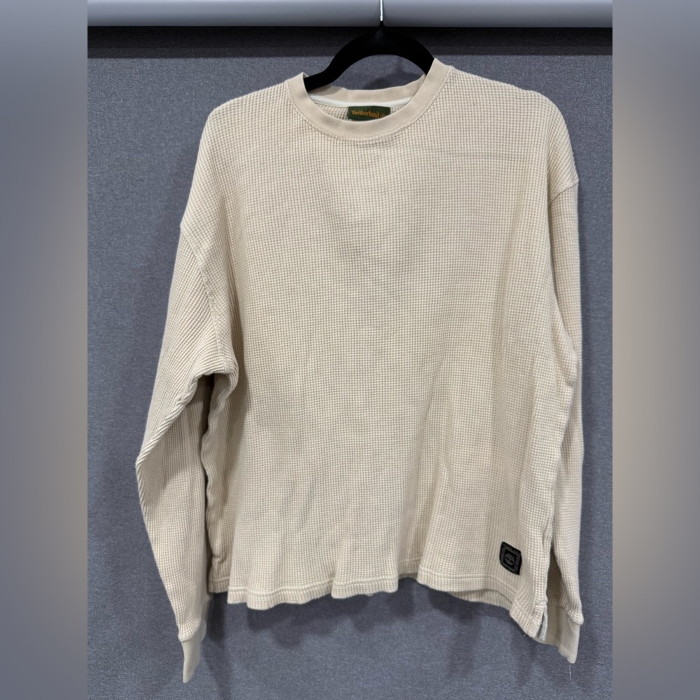 Timberland Men's Cream Sweater Size Medium